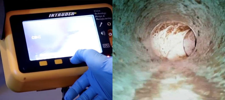 A sewer scope video inspection from Centex Home Inspections